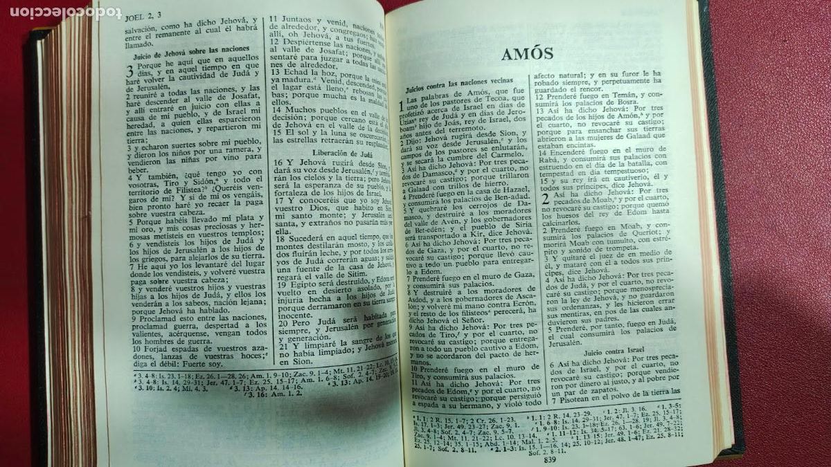 Libros de segunda mano: BIBLIA CON TAPAS DE MADERA - Foto 8