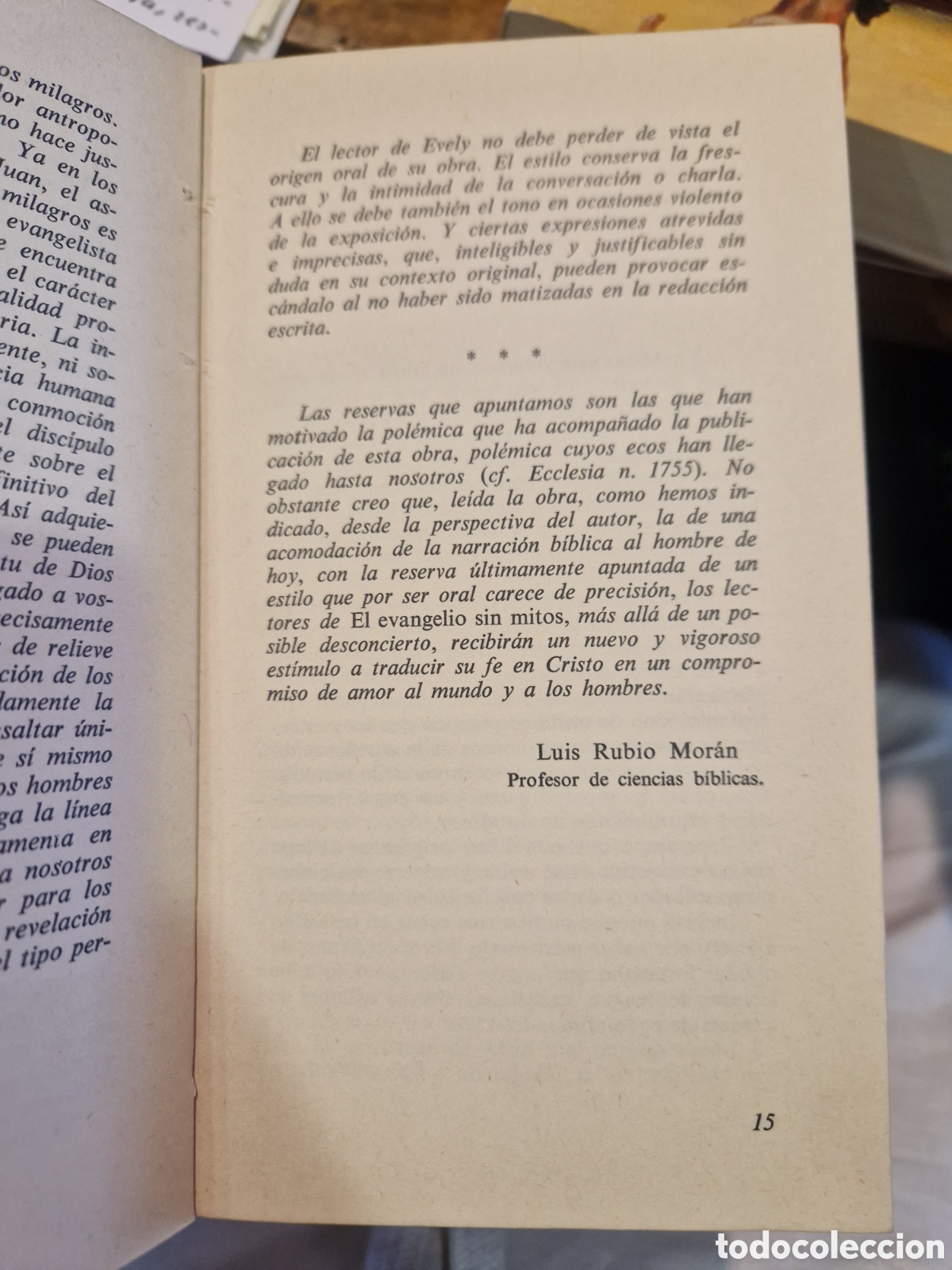 Libros de segunda mano: EVELY, Louis El Evangelio sin mitos - Foto 2