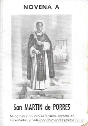 Libros de segunda mano: NOVENA A SAN MARTIN DE PORRES - ANONIMO - A-NOVENA-130
