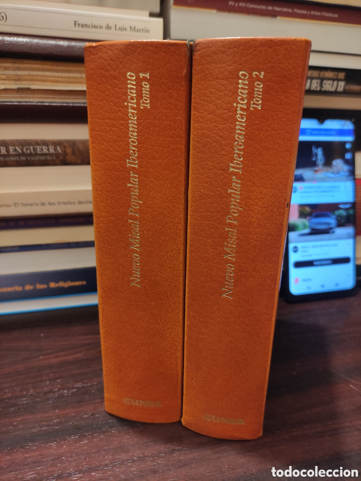 Libros de segunda mano: NUEVO MISAL POPULAR IBEROAMERICANO - COMPLETO 2 TOMOS - EUNSA EDICIONES UNIVERSIDAD DE NAVARRA