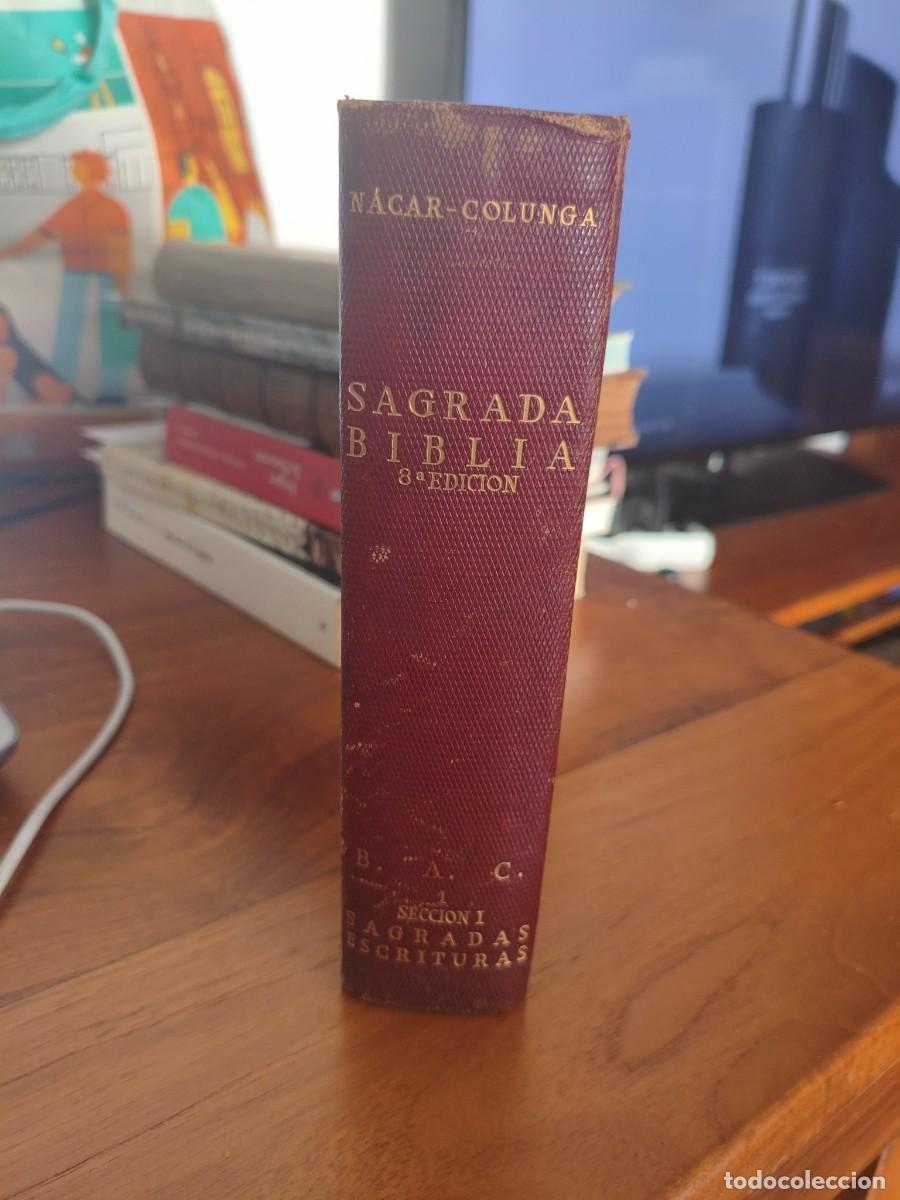 Libros de segunda mano: Sagrada Biblia N&aacute;car Colunga (Octava edici&oacute;n 1958, B.A.C. 1/Secci&oacute;n 1, Sagradas Escrituras)