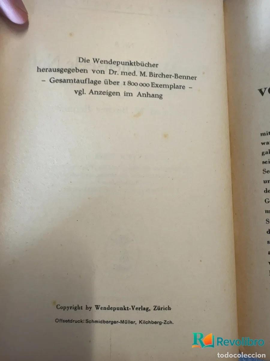 Libros de segunda mano: Der Menschenseele Not - M. Bircher-Benner - Foto 4
