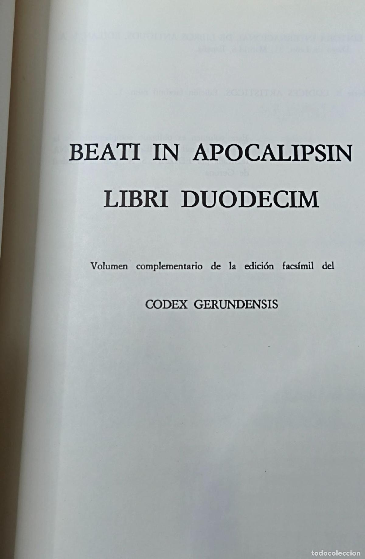 Libros de segunda mano: Beati in Apocalipsin Libri Duodecim - Volumen complementario de la edici&oacute;n facs&iacute;mil del Codex - Foto 2