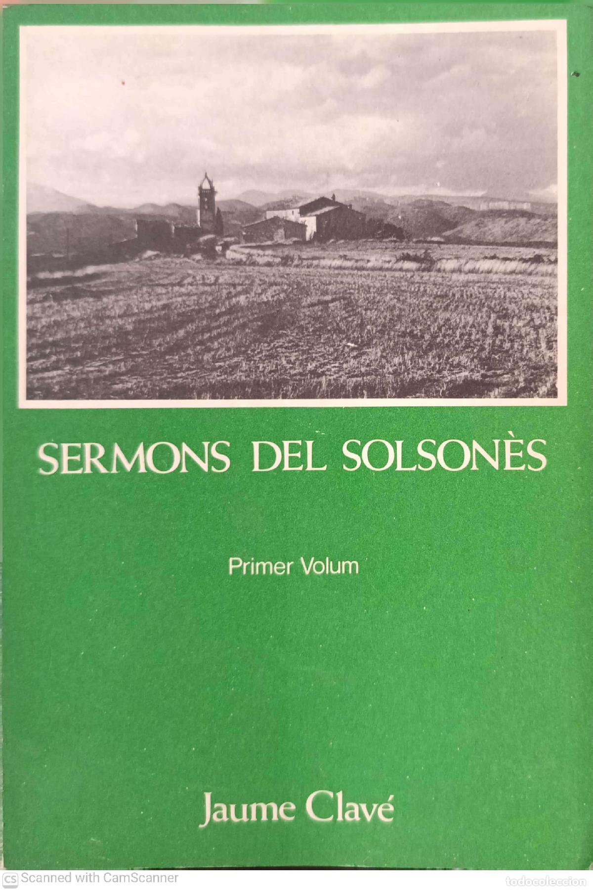 Libros de segunda mano: Sermons al Solson&egrave;s 1er volum - Jaume Clav&eacute;