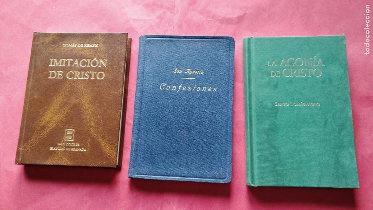 Livres d'occasion: TOMAS DE KEMPIS.-IMITACION DE CRISTO.-SAN AGUSTIN.-CONFESIONES.-SANTO TOMAS MORO.-AGONIA DE CRISTO.