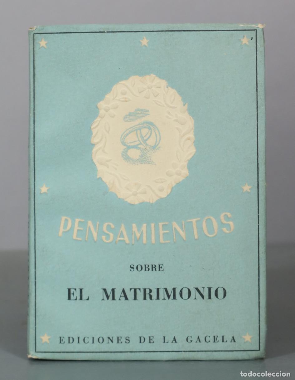Livros em segunda m&atilde;o: Pensamientos sobre el matrimonio - Ediciones de la Gacela