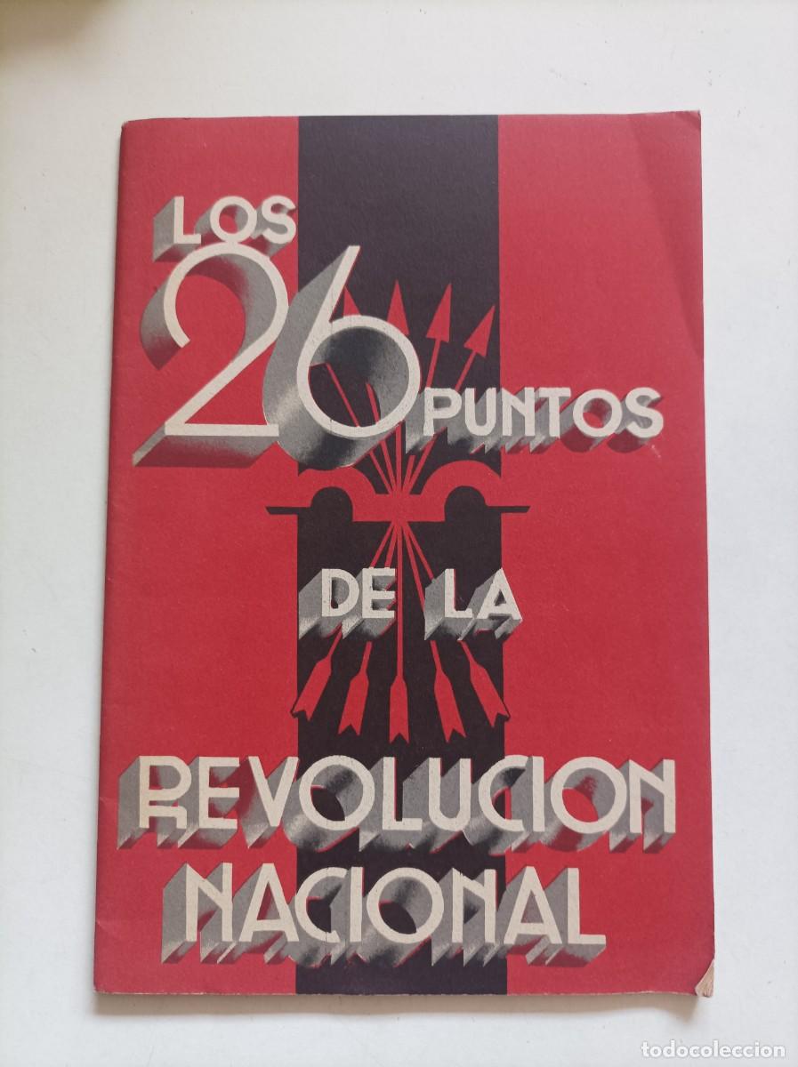 Libros de segunda mano: PUNTOS DE LA REVOLUCION NACIONAL. Editorial Nacional. (Falange). Barcelona, 1939.