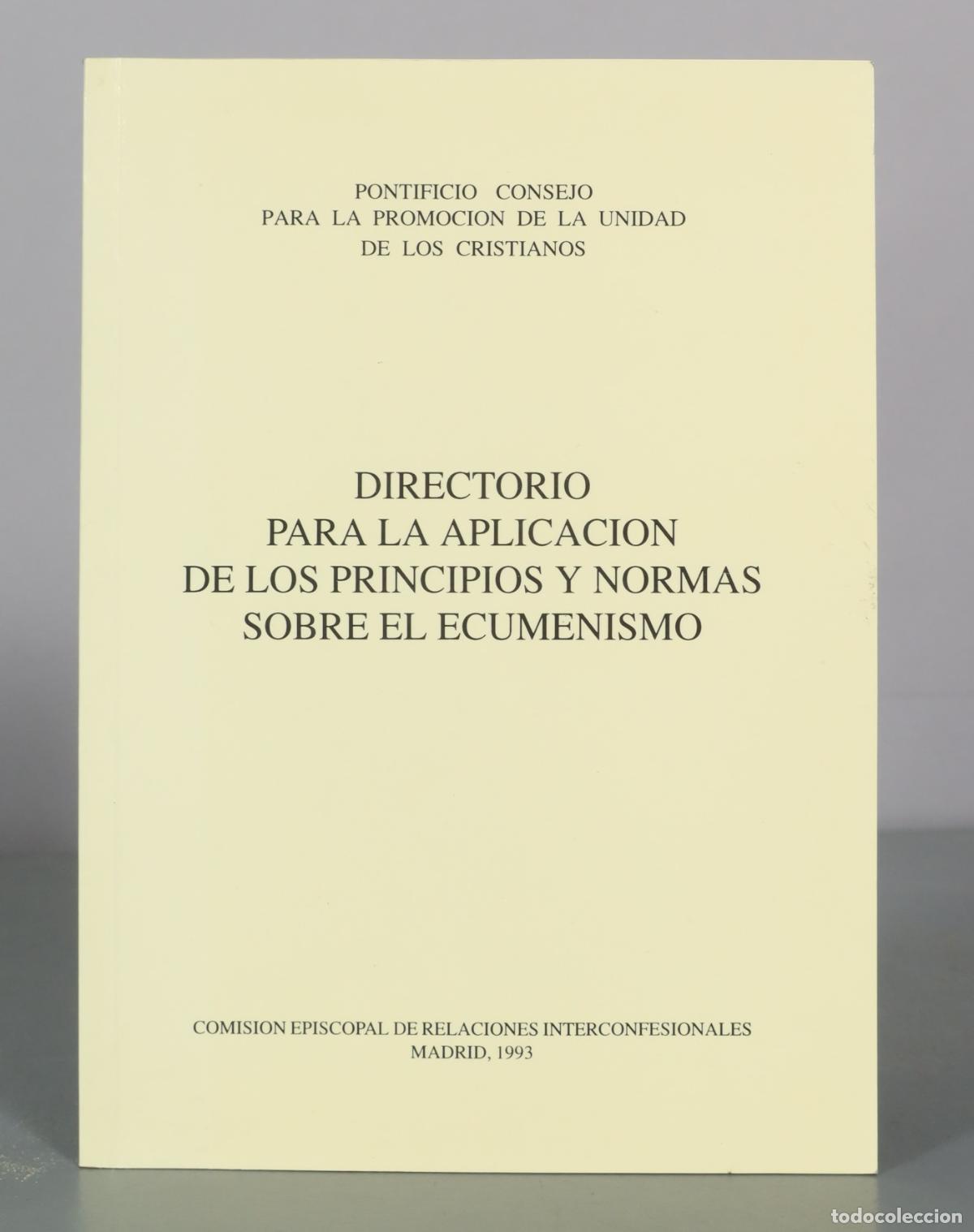 Second hand books: Directorio para la aplicacion de los principios y normas sobre el ecumenismo - Pontificio Consejo