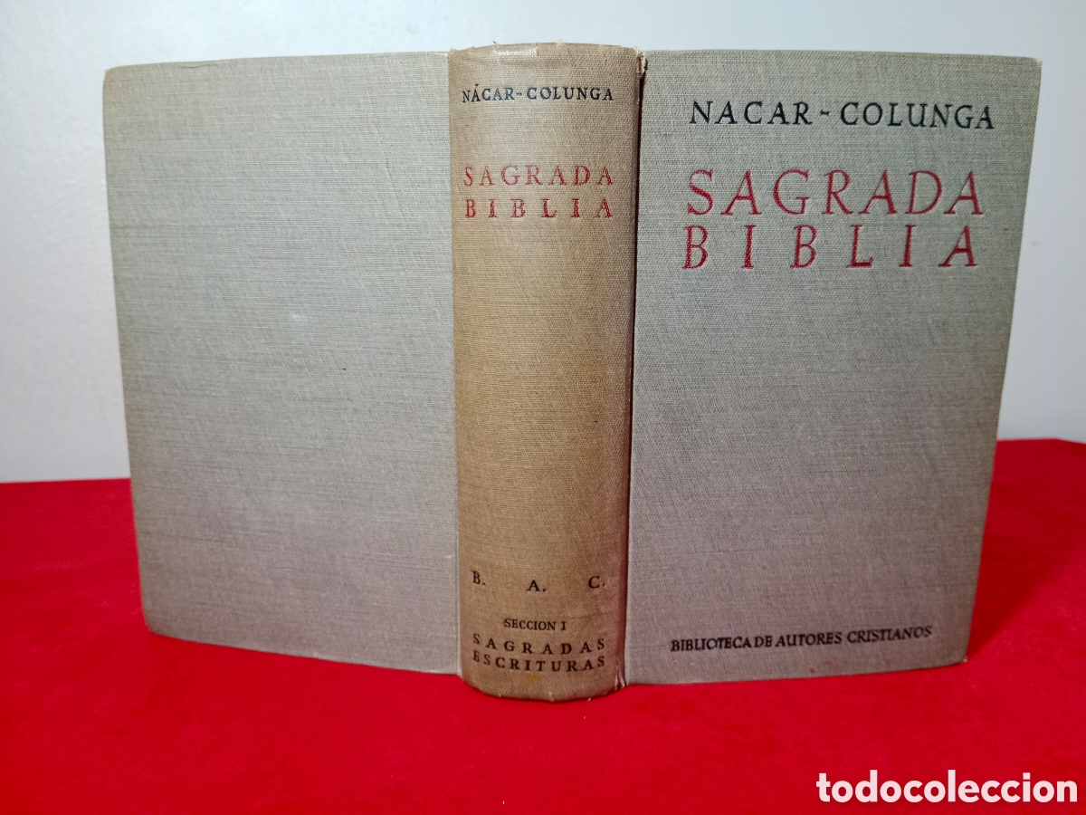 Libri di seconda mano: SAGRADA BIBLIA, N&Aacute;CAR-COLUNGA, 1944, PRIMERA EDICI&Oacute;N, BAC, BIEN CONSERVADA