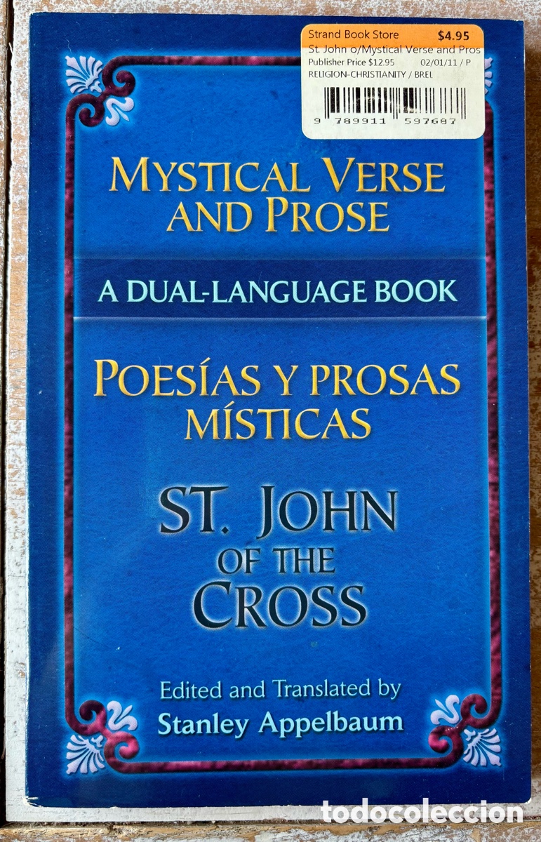 Libros de segunda mano: Poes&iacute;as y prosas m&iacute;sticas, San Juan de la Cruz.