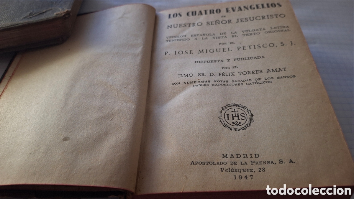 Libros de segunda mano: LOS CUATRO EVANGELIOS. A&Ntilde;O 1946 - Foto 1