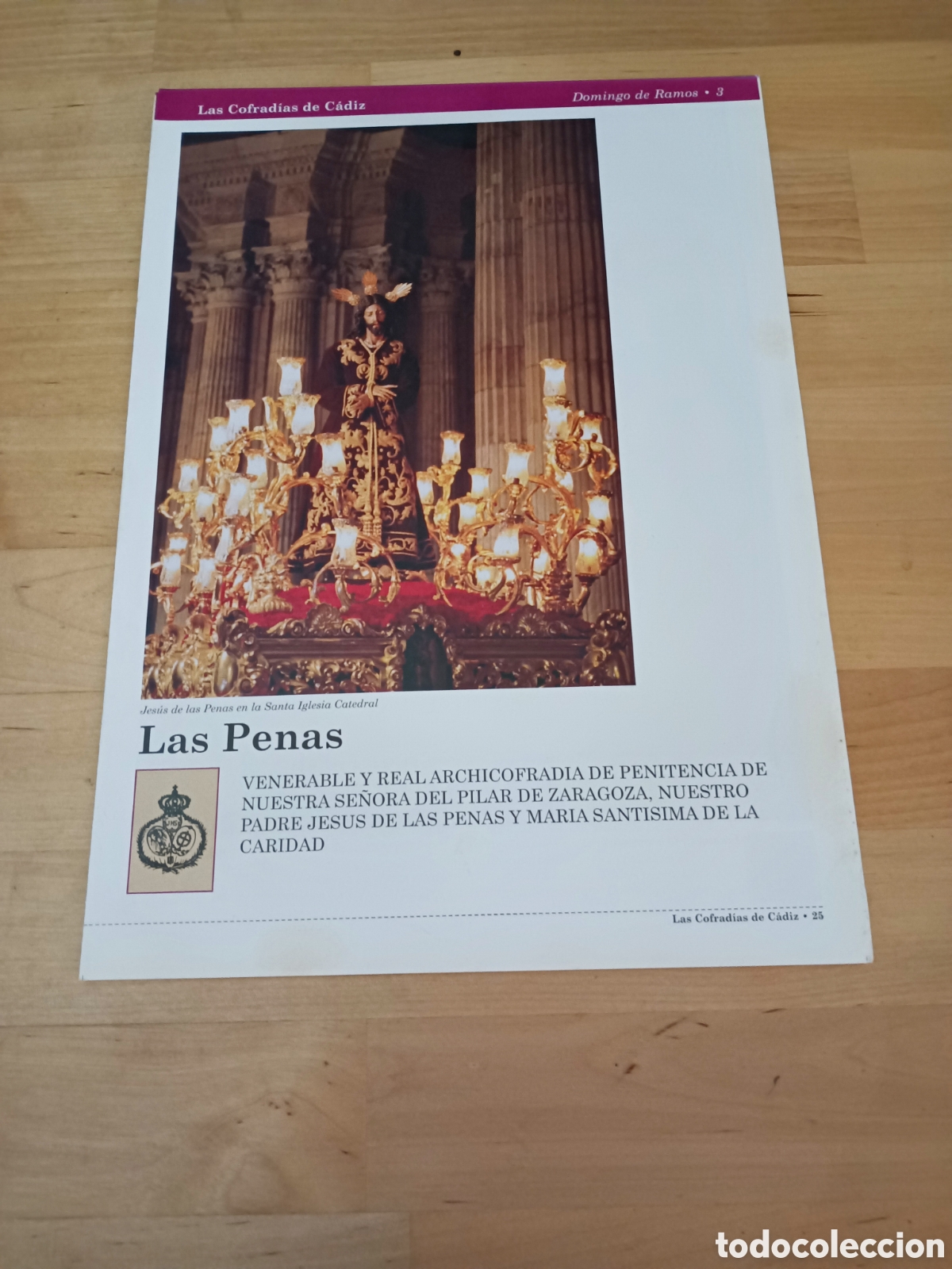 Libros de segunda mano: LAS COFRAD&Iacute;AS DE C&Aacute;DIZ - FASCICULO 3 LAS PENAS - 1999
