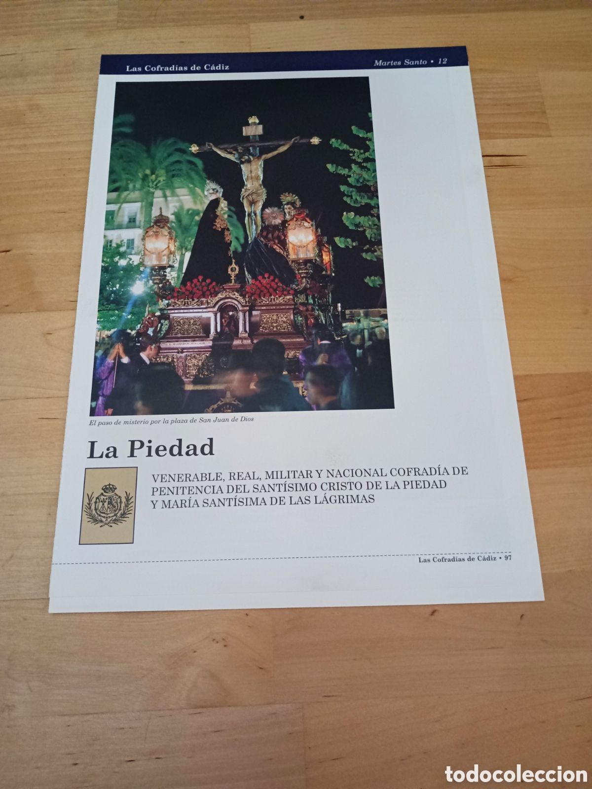 Second hand books: LAS COFRAD&Iacute;AS DE C&Aacute;DIZ - FASC&Iacute;CULO 12 PIEDAD - 1999