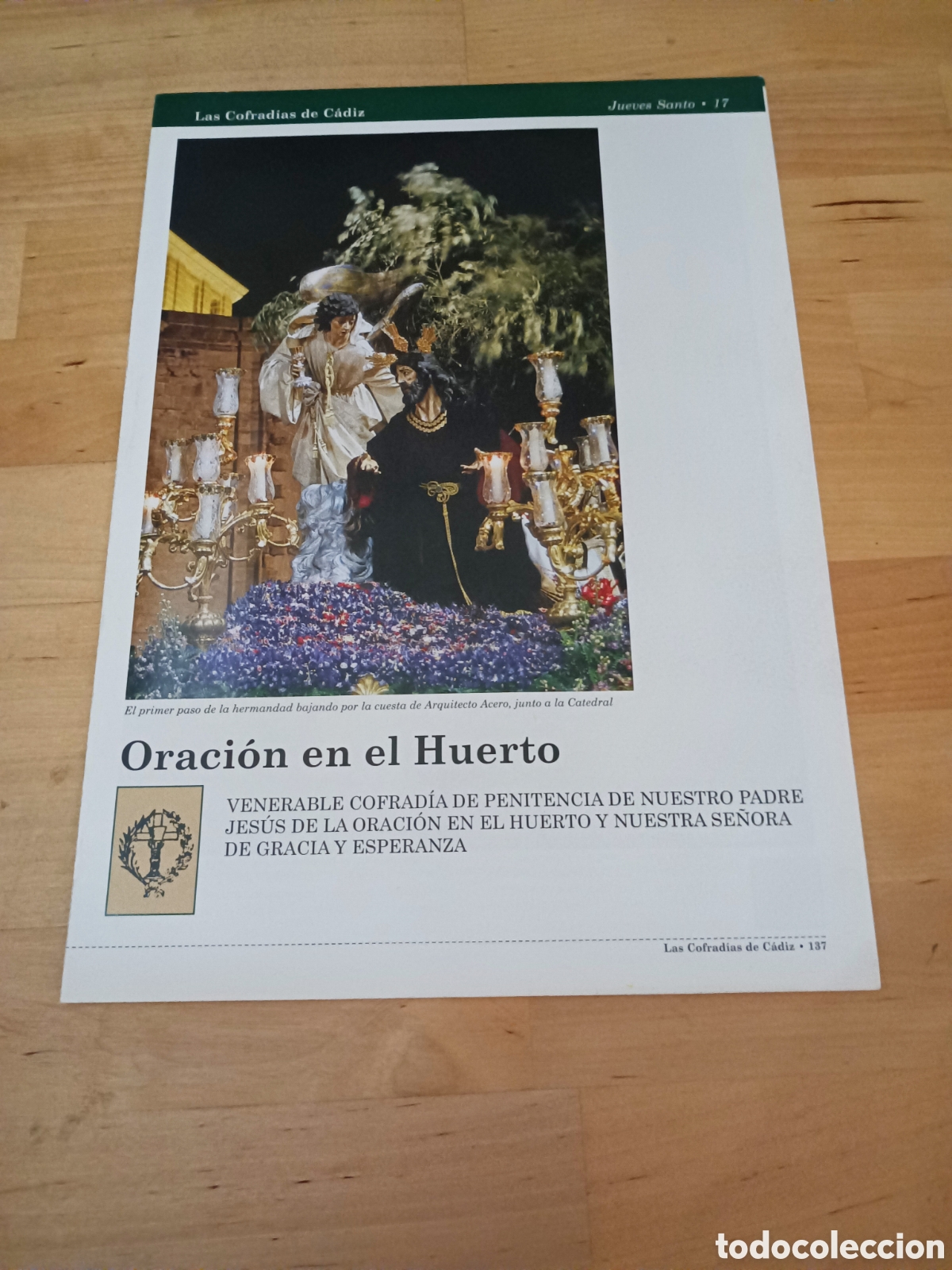 Libri di seconda mano: LAS COFRAD&Iacute;AS DE C&Aacute;DIZ - FASC&Iacute;CULO 17 ORACI&Oacute;N EN EL HUERTO - 1999
