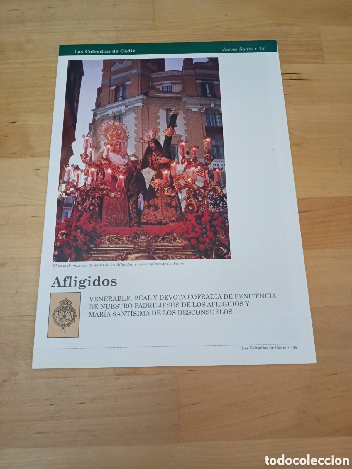 Libri di seconda mano: LAS COFRAD&Iacute;AS DE C&Aacute;DIZ - FASC&Iacute;CULO 18 AFLIGIDOS - 1999