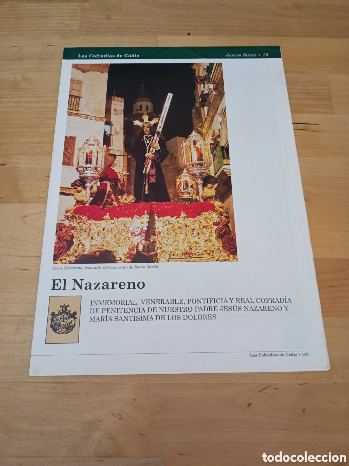 Libri di seconda mano: LAS COFRAD&Iacute;AS DE C&Aacute;DIZ - FASC&Iacute;CULO 19 EL NAZARENO - 1999