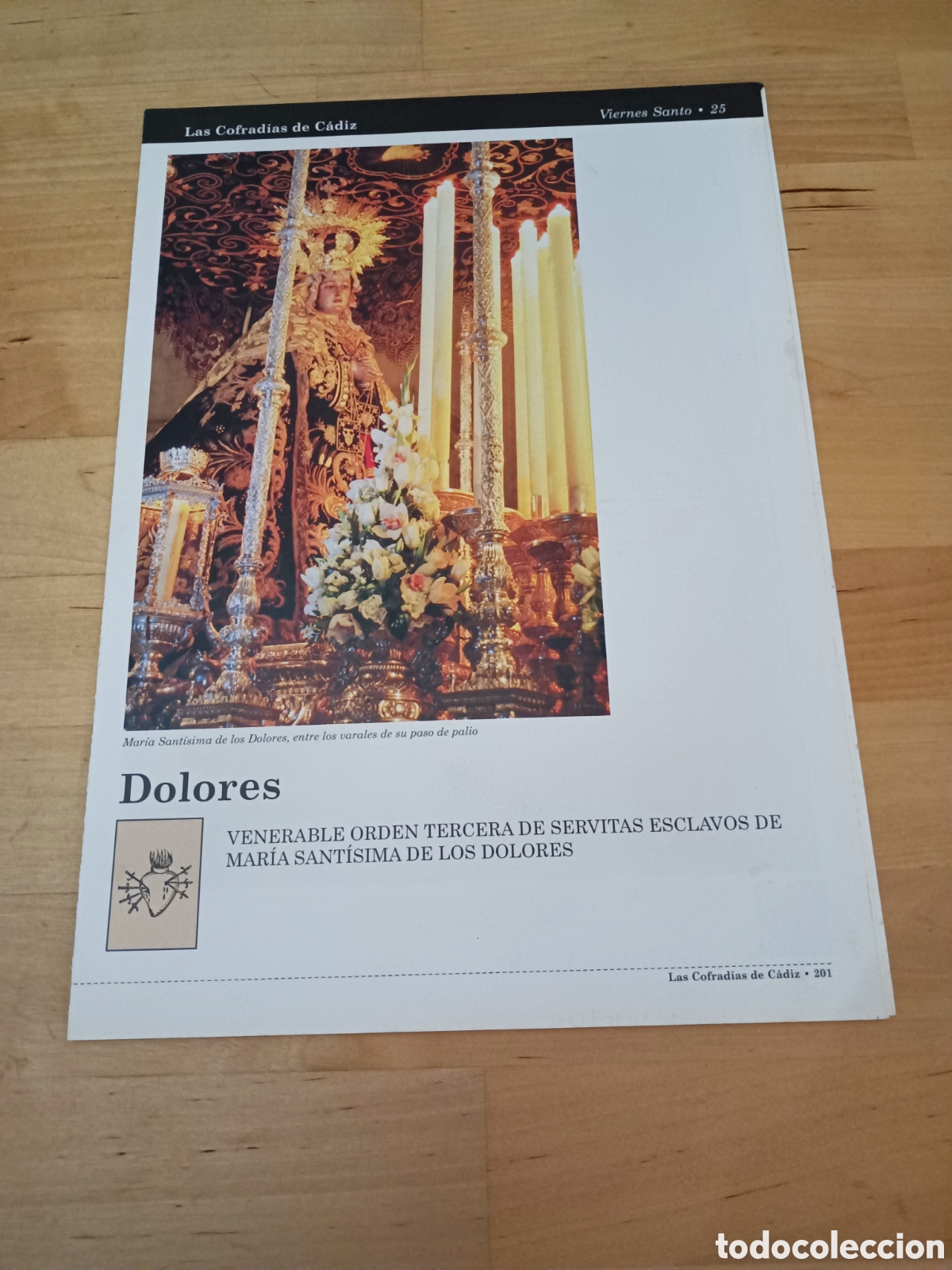 Libri di seconda mano: LAS COFRAD&Iacute;AS DE C&Aacute;DIZ - FASC&Iacute;CULO 25 DOLORES - 1999