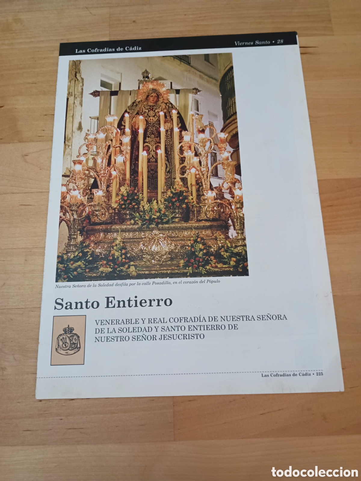 Libri di seconda mano: LAS COFRAD&Iacute;AS DE C&Aacute;DIZ - FASC&Iacute;CULO 28 SANTO ENTIERRO - 1999