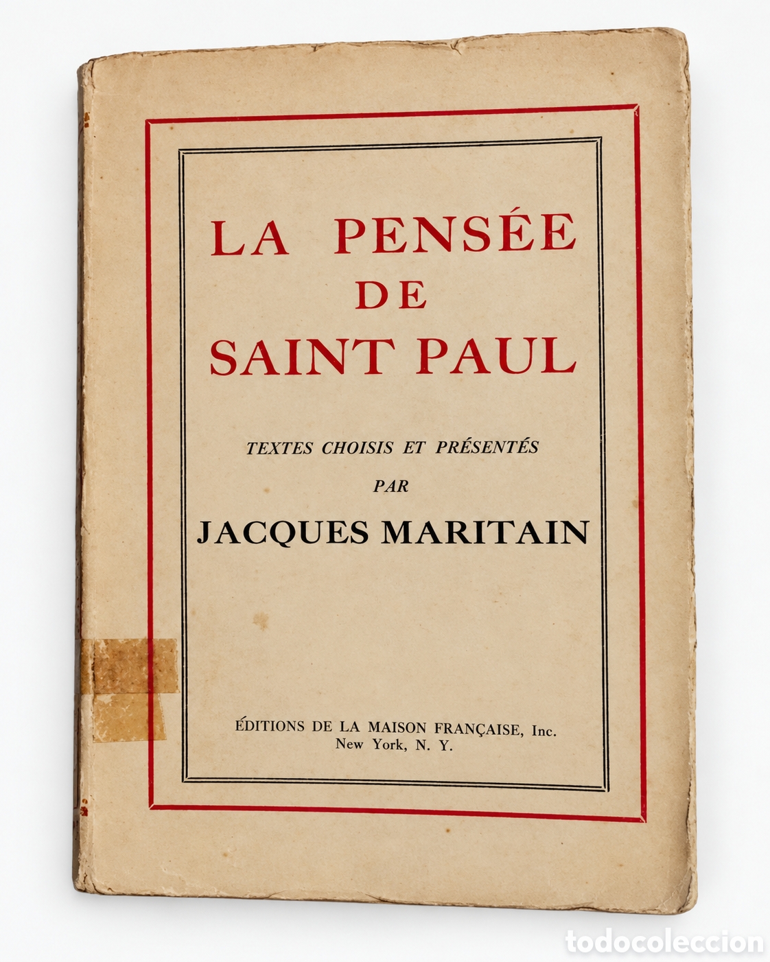Libros de segunda mano: Jacques Maritain &ndash; La pens&eacute;e de Saint Paul &ndash; 1941 - LML