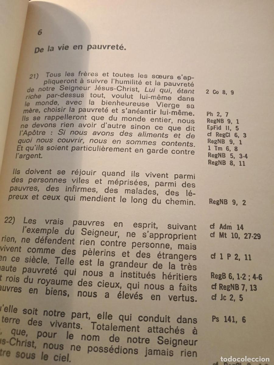Libros de segunda mano: R&eacute;gle et constitutions des soeurs franciscaines de iinmaculee conception - Foto 5