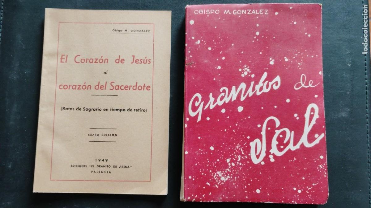 Libros de segunda mano: MANUEL GONZALEZ.-EL CORAZON DE JESUS.-GRANITOS DE SAL.-LOTE 2 LIBROS RELIGIOSOS.-PALENCIA.-1949-53.