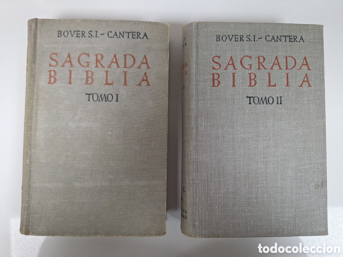 Libros de segunda mano: Sagrada Biblia Bover Cantera, 2 vols, 1947
