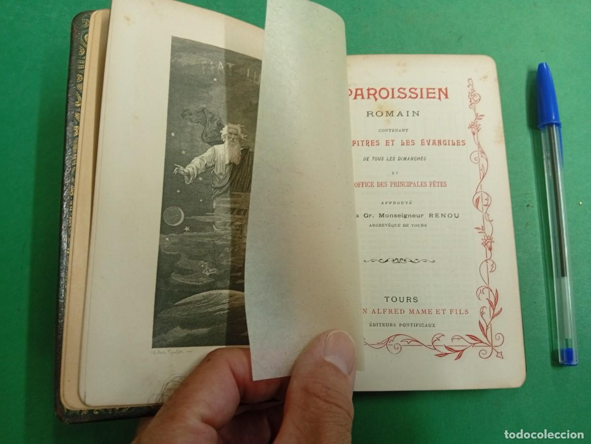 Libros de segunda mano: Antiguo libro religioso Misal Paroissien Romain. Tours.