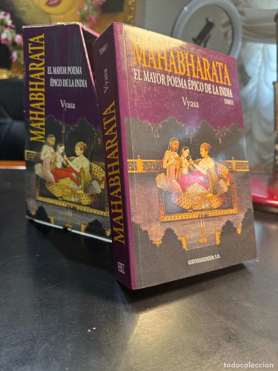 Libros de segunda mano: Libros Mahabharata Vyasa 2 Tomos COMPLETO con estuche Visi&oacute;n Espiritual