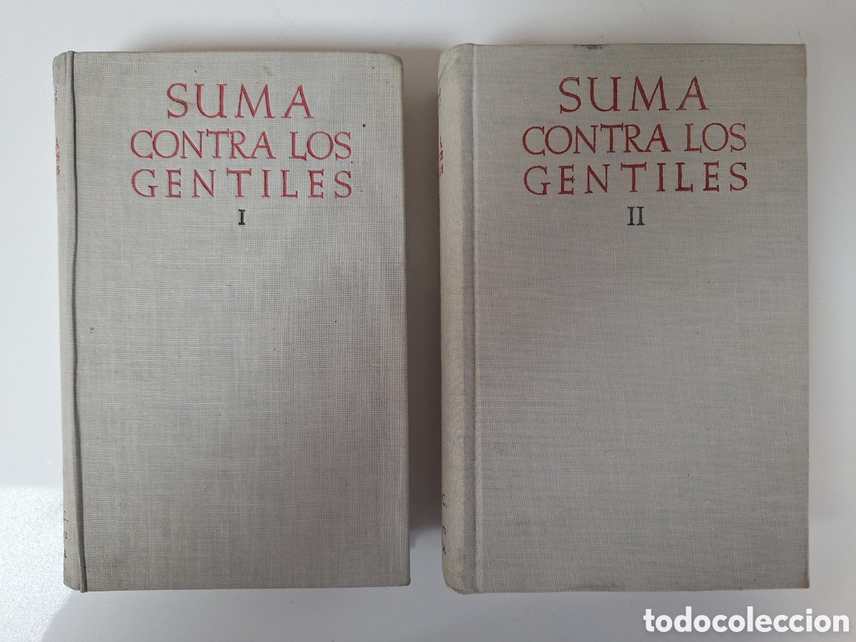 Livros em segunda m&atilde;o: SANTO TOMAS, Suma contra los gentiles, 1a edicion