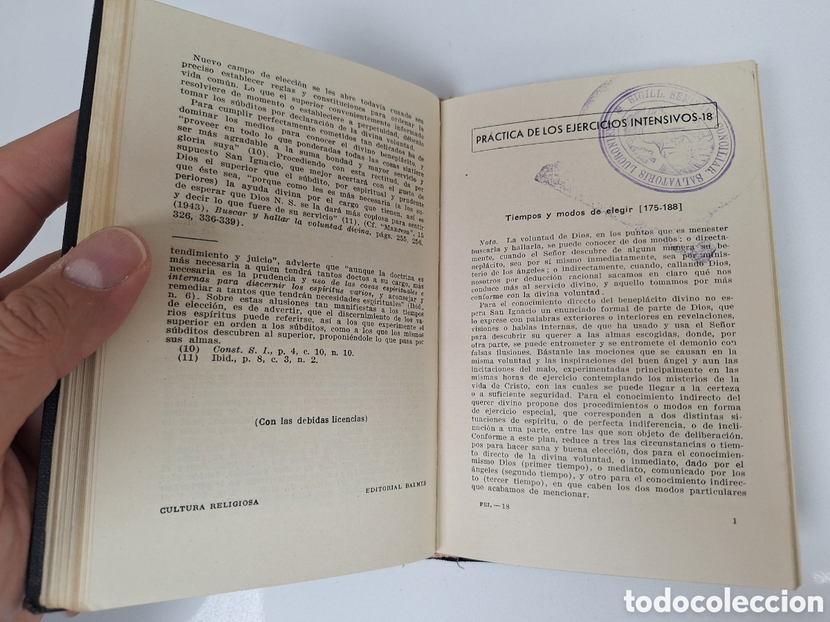 Libros de segunda mano: P. JOSE CALVERAS, Practica de los Ejercicios - Foto 7