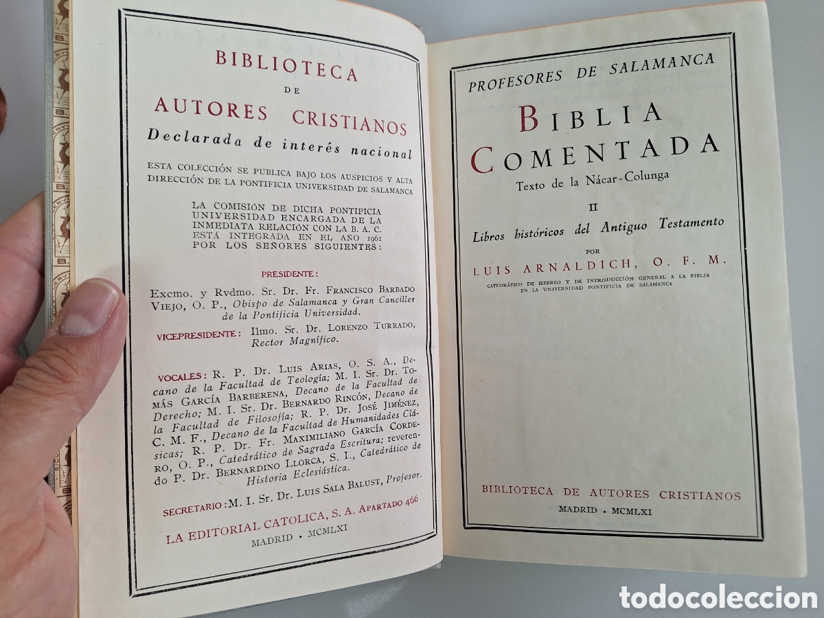 Libros de segunda mano: BAC - Biblia Comentada (completa) - 7 tomos - Foto 2