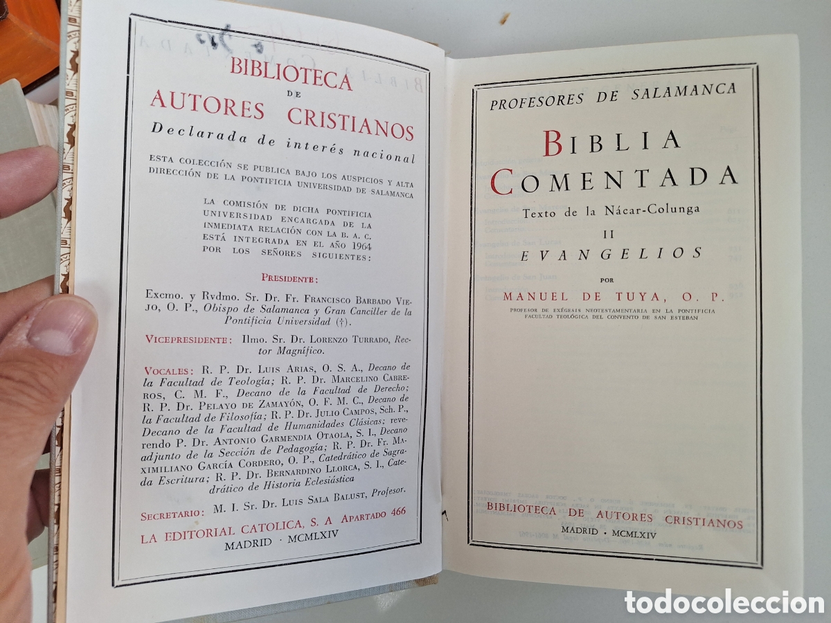 Libros de segunda mano: BAC - Biblia Comentada (completa) - 7 tomos - Foto 5
