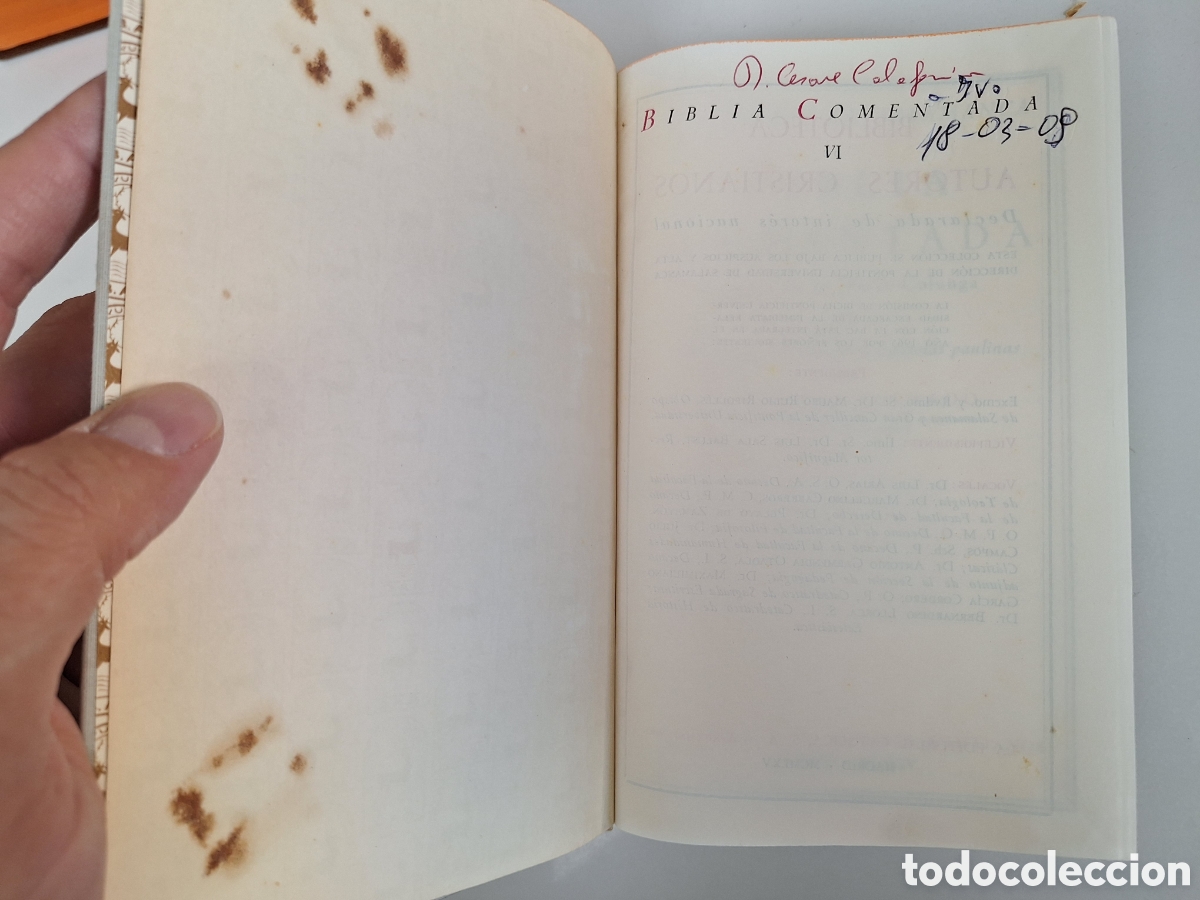 Libros de segunda mano: BAC - Biblia Comentada (completa) - 7 tomos - Foto 8