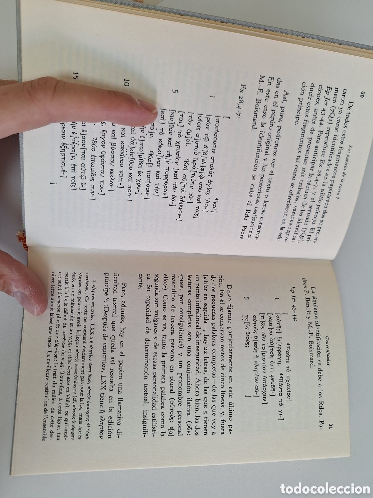 Libros de segunda mano: OCALLAGHAN, Los papiros griegos de Qumran - Foto 8