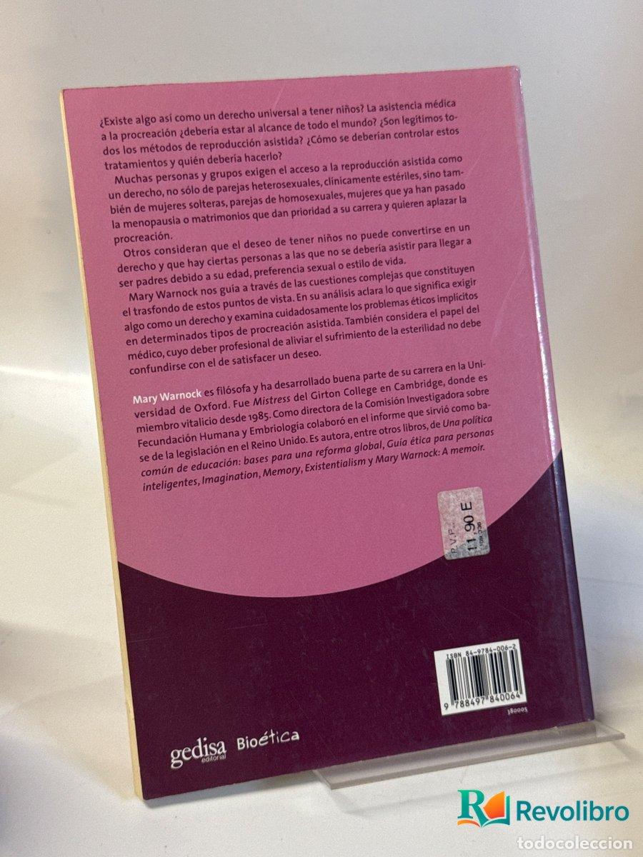 Libros de segunda mano: Fabricando beb&eacute;s - Mary Warnock - Foto 2