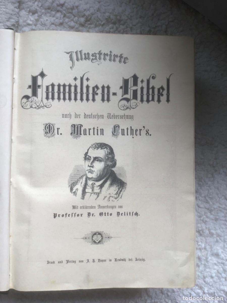 Libros de segunda mano: Biblia familiar alemana
