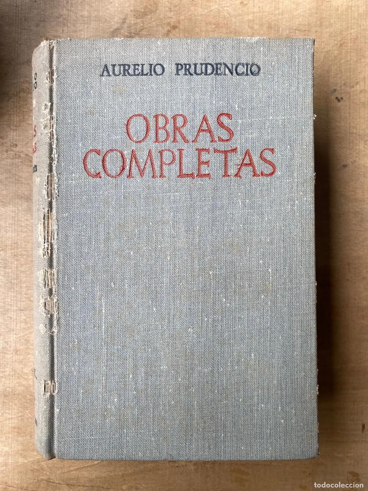 Libros de segunda mano: Aurelio Prudencio - Obras completas