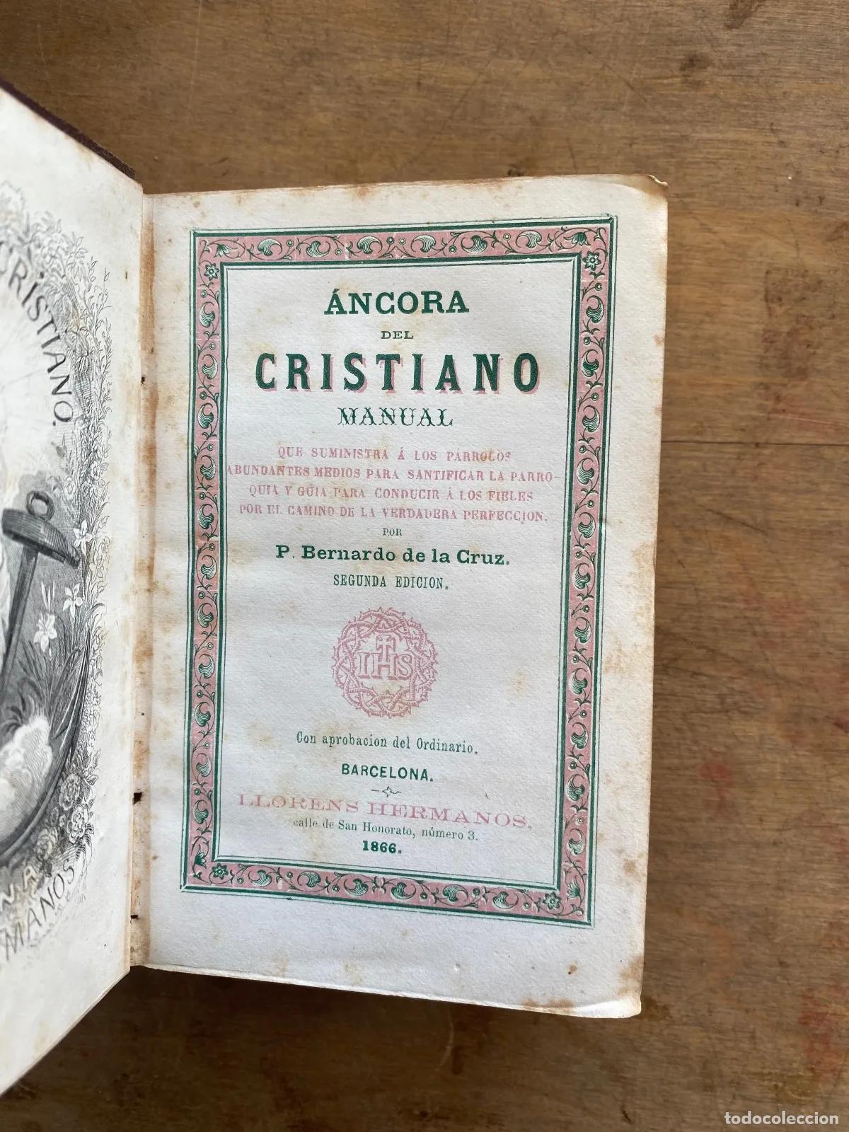 Libros de segunda mano: Bernardo de la Cruz - ancora del cristiano