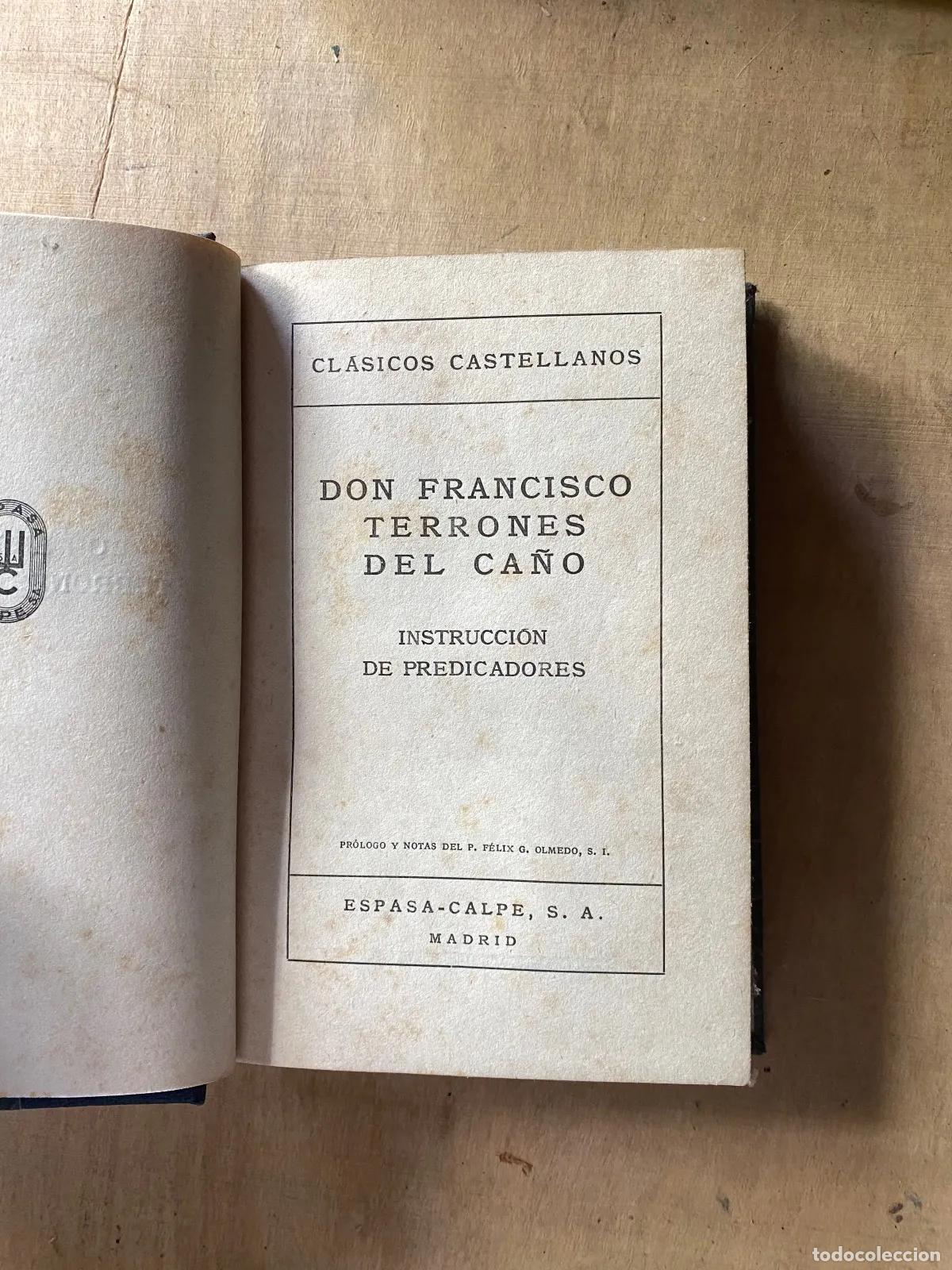 Libros de segunda mano: Francisco Terrones del Ca�o - Instruccion de predicadores - Foto 1
