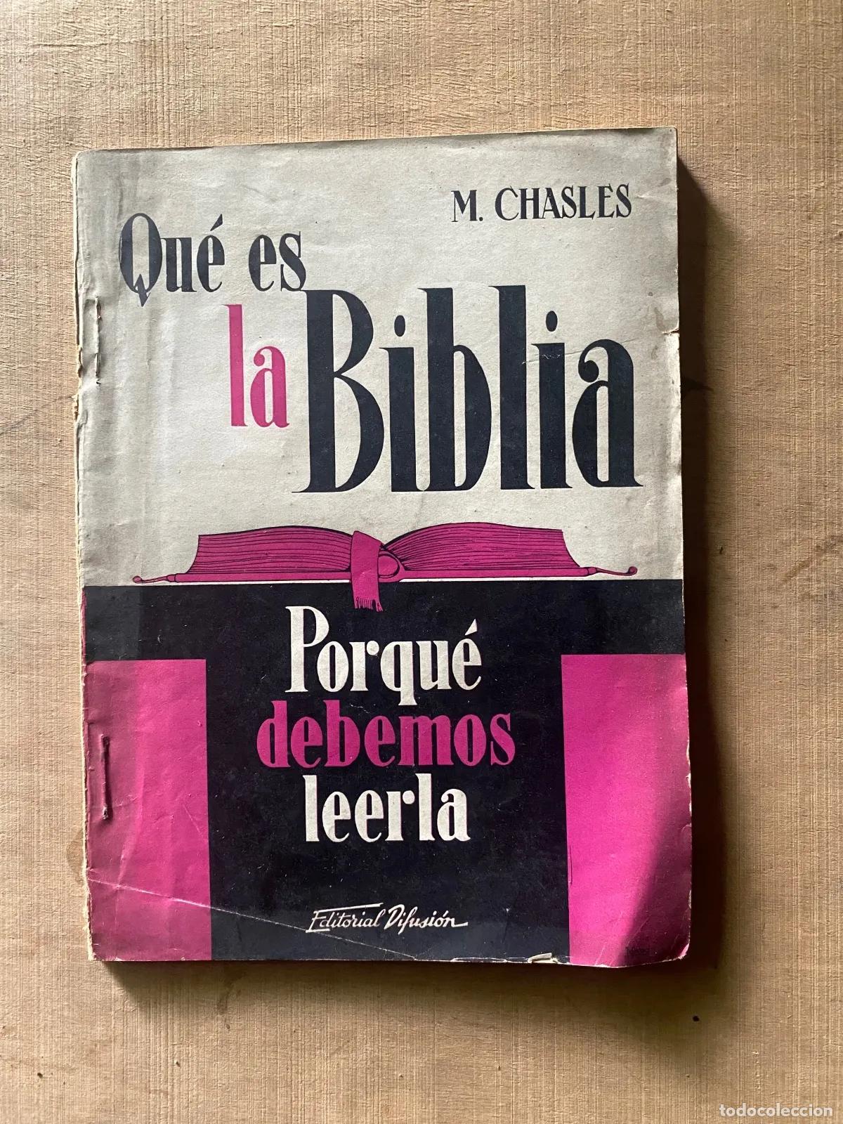Libros de segunda mano: Madeleine Chasles - Que es la Biblia