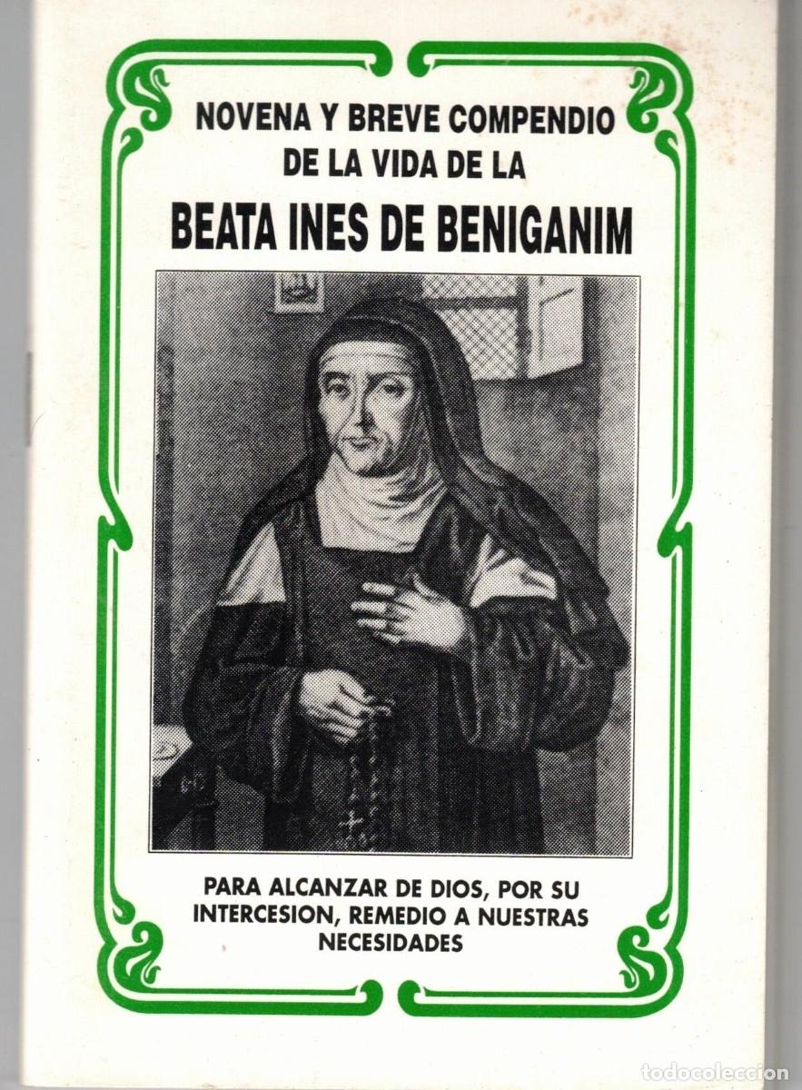Libros de segunda mano: :::: BS23 - NOVENA Y BREVE COMPENDIO DE LA VIDA DE LA BEATA INES DE BENIGANIM