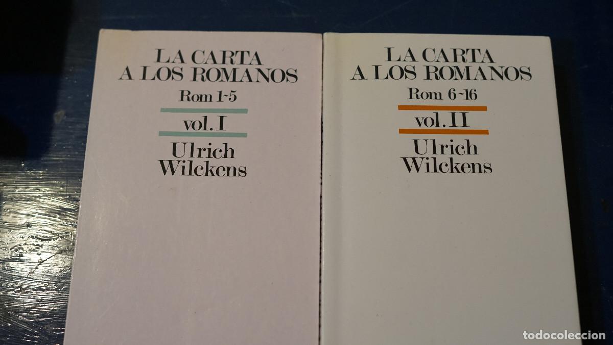 Libros de segunda mano: Ulrich - Wilckens - La carta a los romanos - 2 tomos