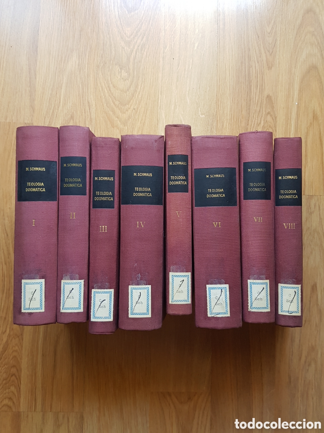 Libros de segunda mano: TEOLOG&Iacute;A DOGM&Aacute;TICA, MICHAEL SCHMAUS , 8 TOMOS. Dif&iacute;cil