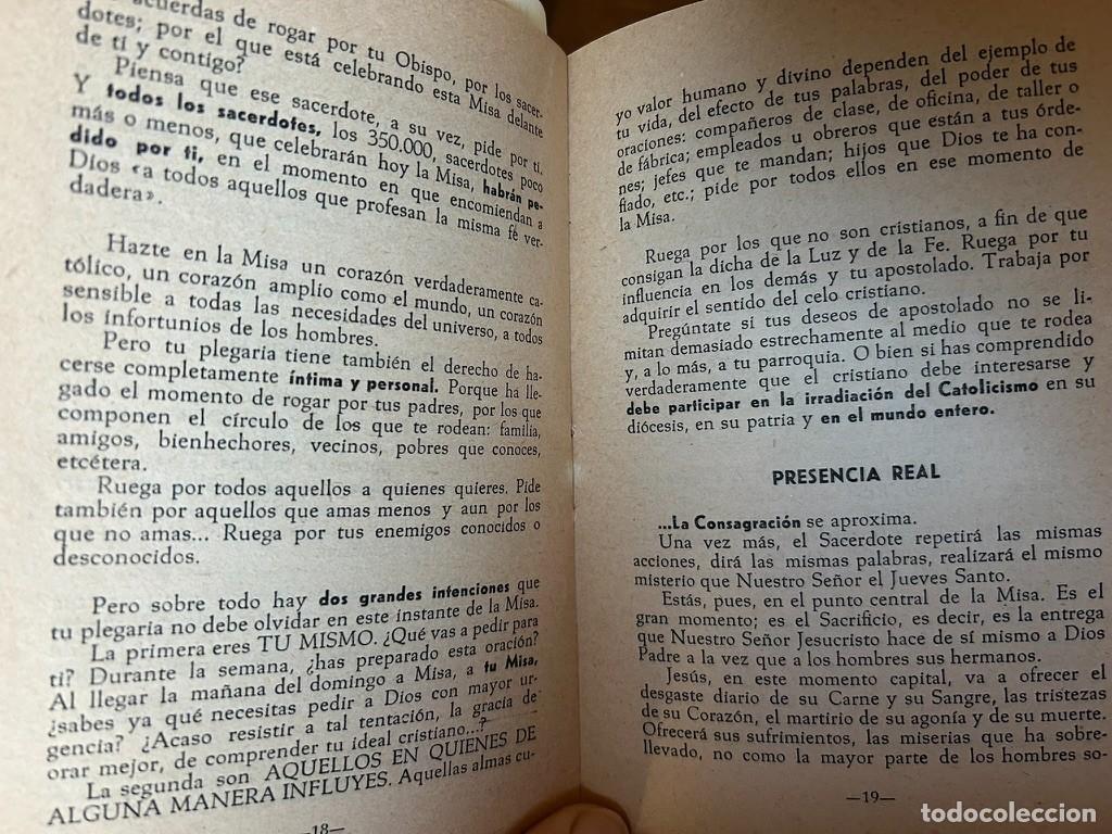 Libros de segunda mano: Tu misa y tu vida. A. Dutil, Bilbao 1955. - Foto 4