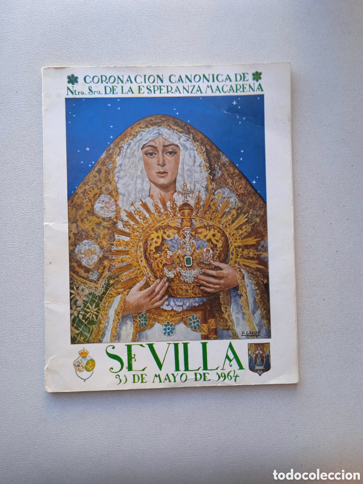 Libros de segunda mano: Programa CORONACION CANONICA ESPERANZA MACARENA 1964
