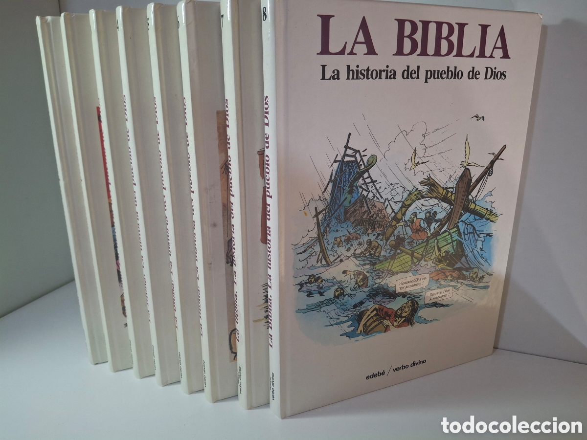 Libros de segunda mano: LA BIBLIA, LA HISTORIA DEL PUEBLO DE DIOS, 8 TOMOS, EDEBE-VERBO DIVINO, 1985
