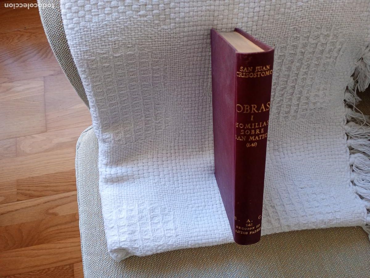 Libros de segunda mano: OBRAS DE SAN JUAN CRISOSTOMO TOMO I HOMILIAS SOBRE EL EVANGELIO DE SAN MATEO 1-45
