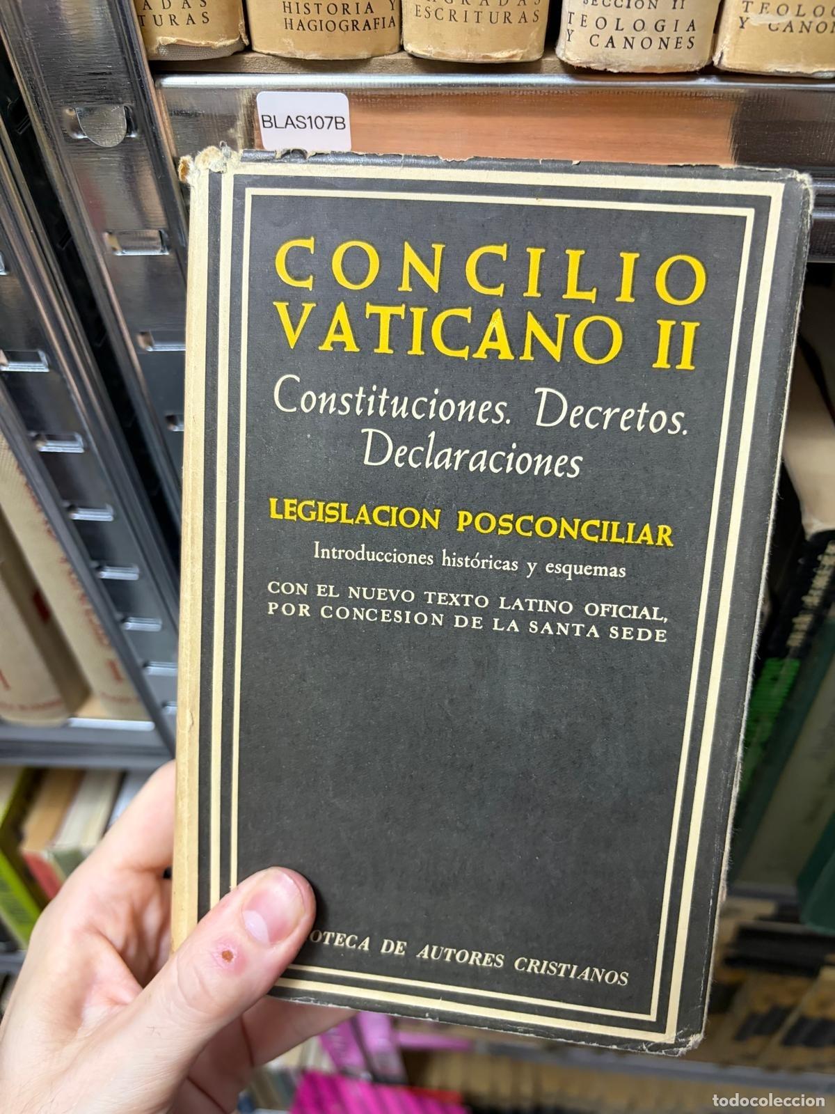 Libros de segunda mano: BLAS107B Concilio Vaticano II. Constituciones, decretos y declaraciones