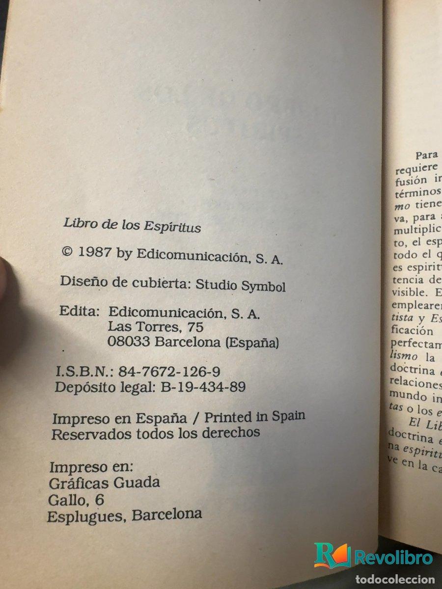 Libros de segunda mano: El libro de los esp&iacute;ritus - 1&ordf; edici&oacute;n - Allan Kardec - Foto 4