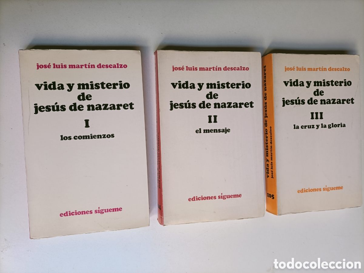 Libros de segunda mano: Vida y misterio de Jes&uacute;s de Nazaret.3 tomos. Los comienzos. El mensaje. La cruz y la gloria. Mart&iacute;n